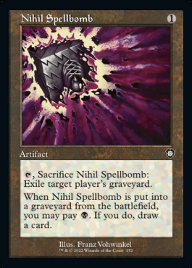 Nihil Spellbomb (Retro) [The Brothers' War Commander] | Jomio and Rueliete's Cards and Comics