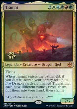 Tiamat [Dungeons & Dragons: Adventures in the Forgotten Realms Prerelease Promos] | Jomio and Rueliete's Cards and Comics