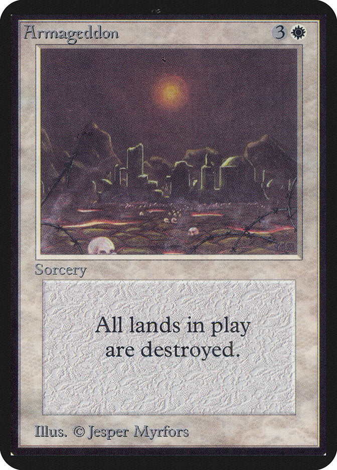 Armageddon [Alpha Edition] | Jomio and Rueliete's Cards and Comics
