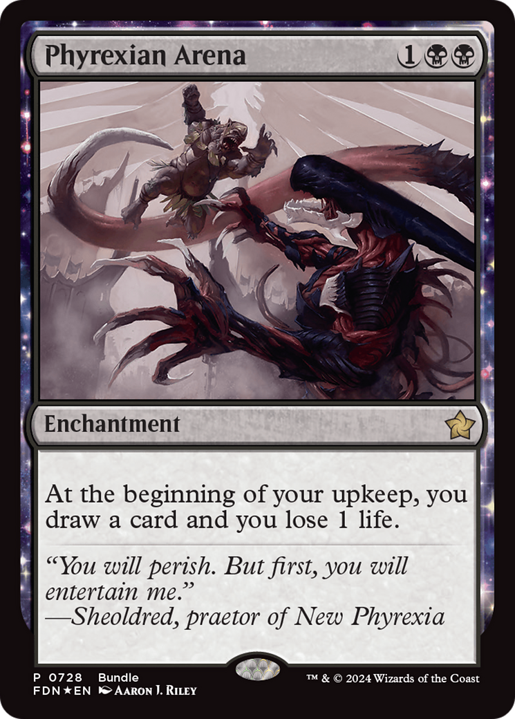 Phyrexian Arena (Bundle) [Foundations Promos] | Jomio and Rueliete's Cards and Comics