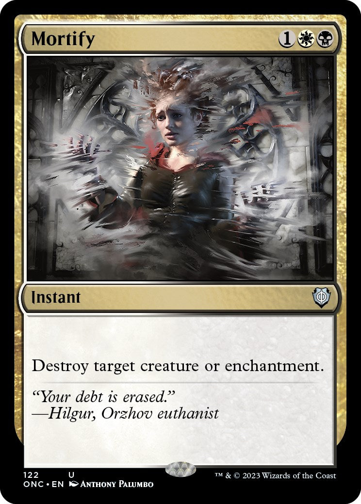 Mortify [Phyrexia: All Will Be One Commander] | Jomio and Rueliete's Cards and Comics