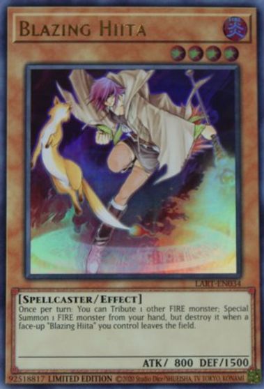 Blazing Hiita [LART-EN034] Common | Jomio and Rueliete's Cards and Comics
