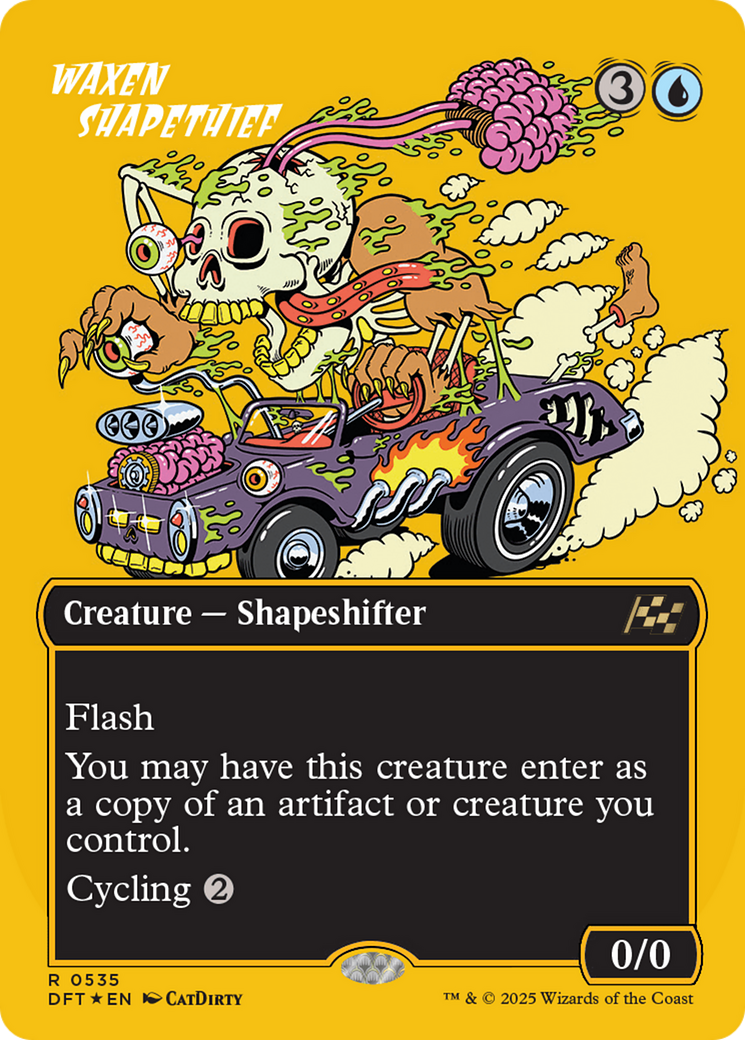 Waxen Shapethief (Borderless) (First-Place Foil) [Aetherdrift] | Jomio and Rueliete's Cards and Comics