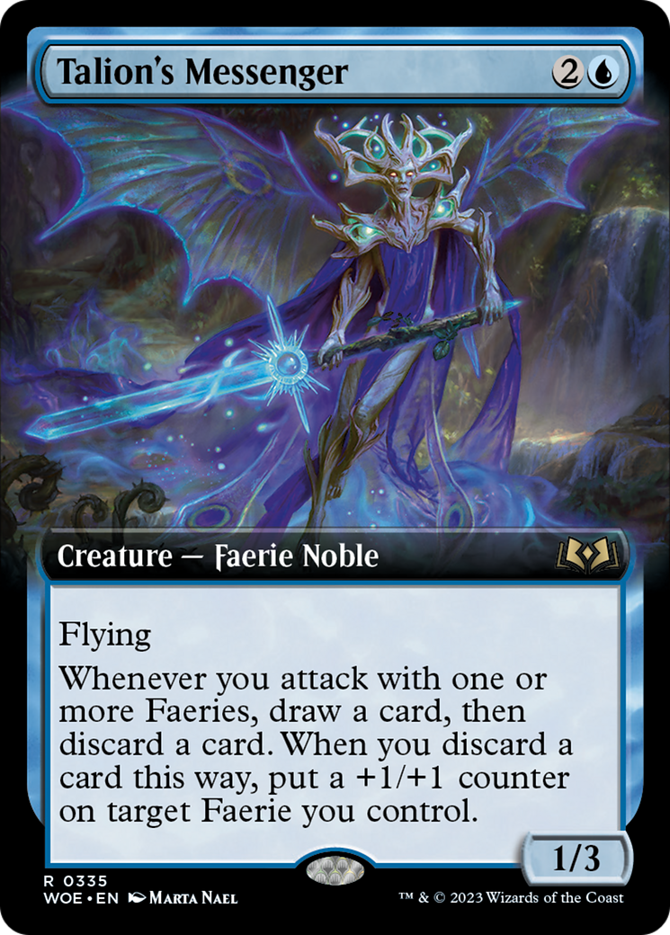 Talion's Messenger (Extended Art) [Wilds of Eldraine] | Jomio and Rueliete's Cards and Comics