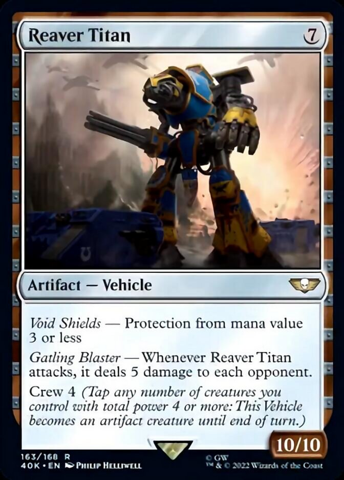 Reaver Titan [Warhammer 40,000] | Jomio and Rueliete's Cards and Comics
