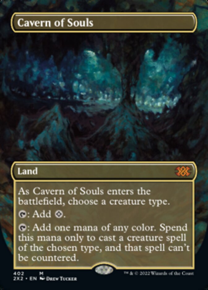 Cavern of Souls (Borderless Alternate Art) [Double Masters 2022] | Jomio and Rueliete's Cards and Comics