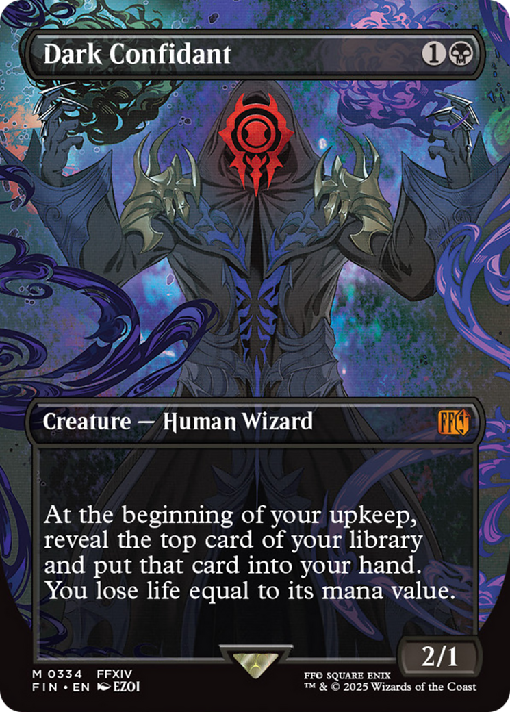 Dark Confidant (Borderless) [FINAL FANTASY] | Jomio and Rueliete's Cards and Comics