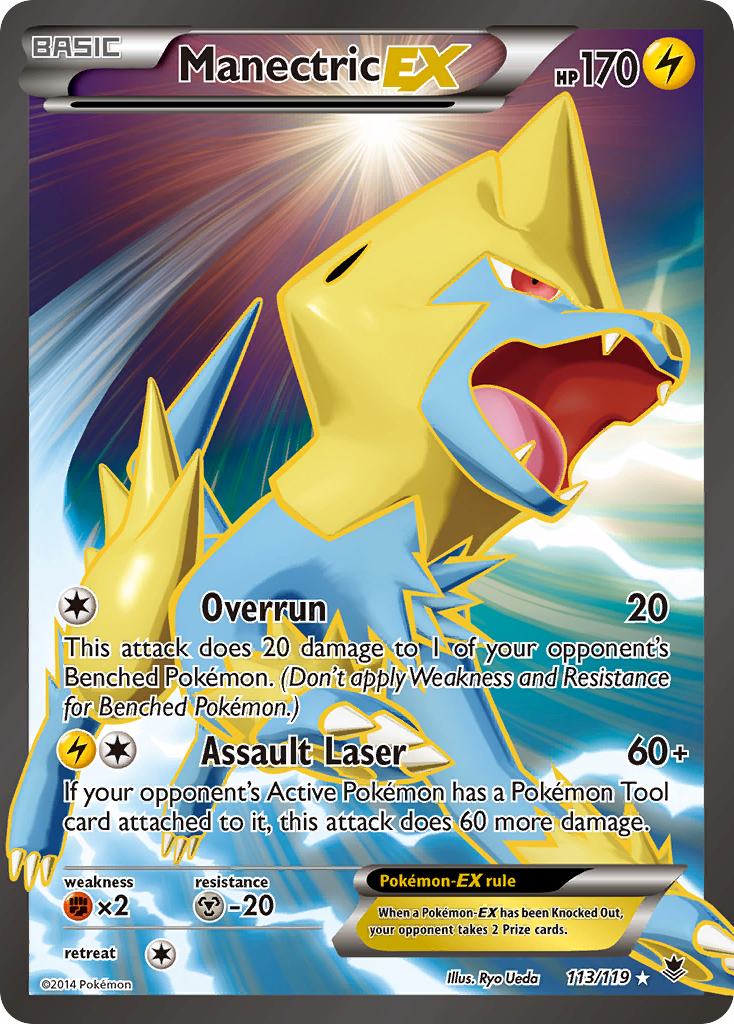 Manectric EX (113/119) [XY: Phantom Forces] | Jomio and Rueliete's Cards and Comics