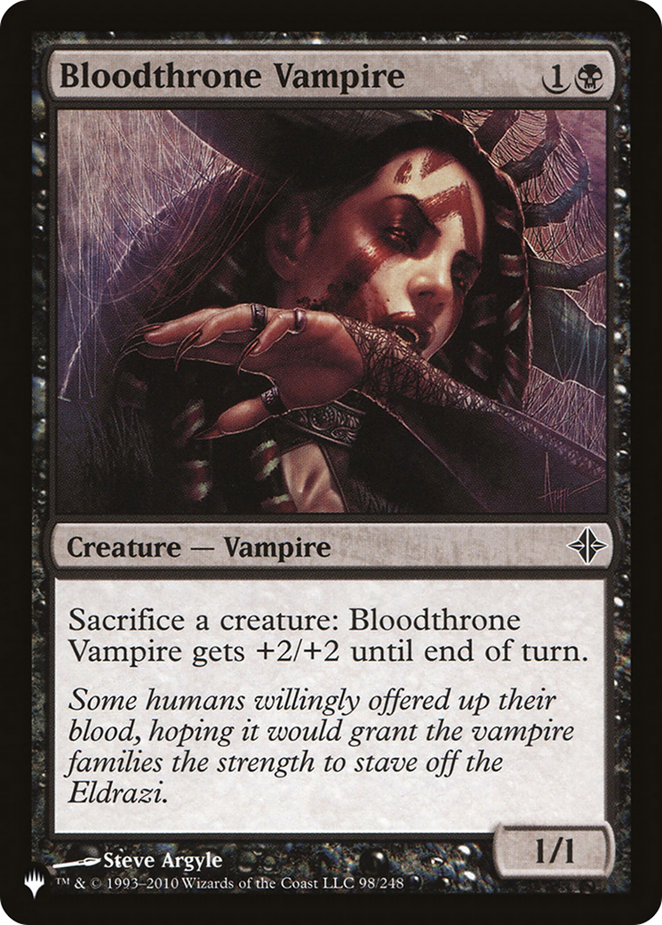 Bloodthrone Vampire [The List] | Jomio and Rueliete's Cards and Comics