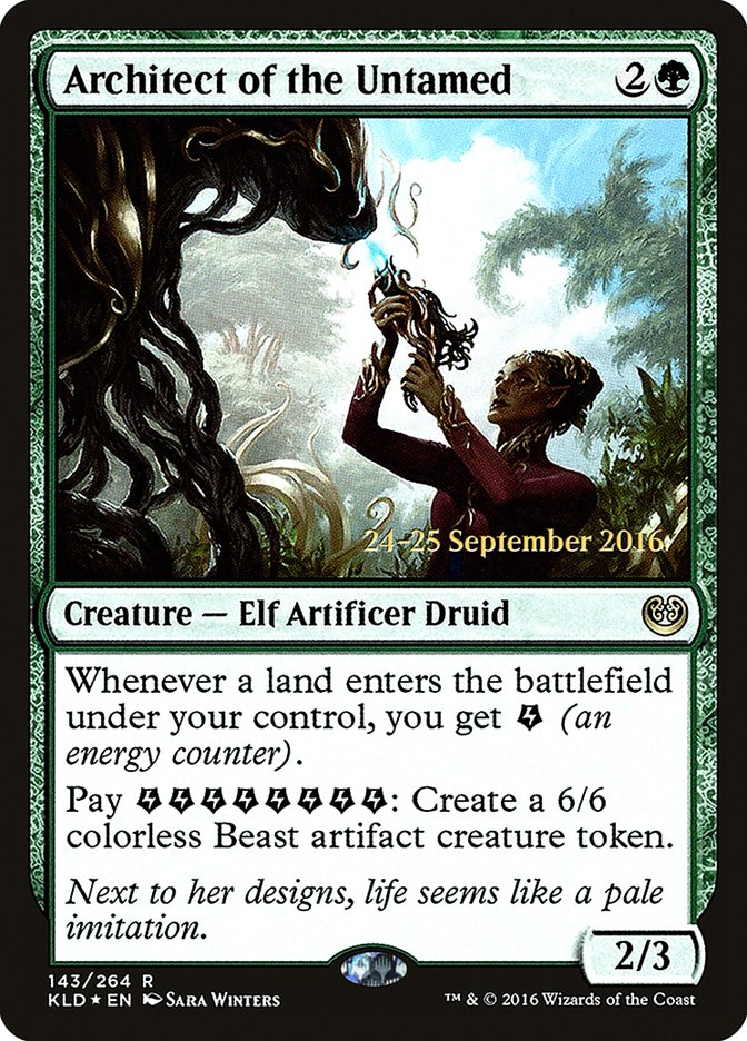 Architect of the Untamed [Kaladesh Prerelease Promos] | Jomio and Rueliete's Cards and Comics