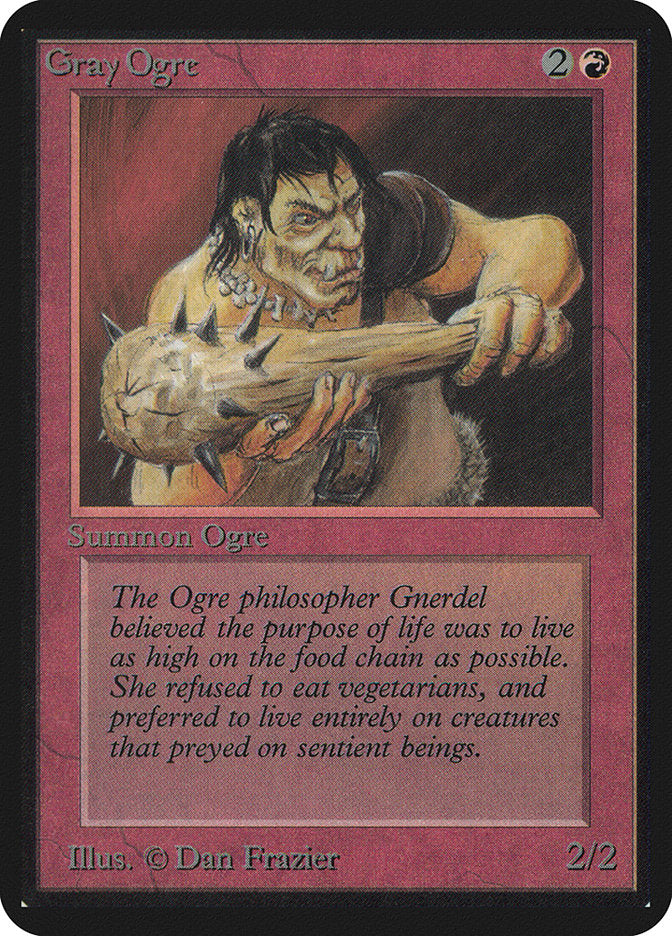Gray Ogre [Alpha Edition] | Jomio and Rueliete's Cards and Comics
