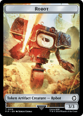 Junk // Robot Double-Sided Token [Fallout Tokens] | Jomio and Rueliete's Cards and Comics