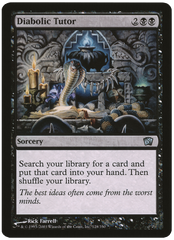 Diabolic Tutor (Oversized) [Eighth Edition Box Topper] | Jomio and Rueliete's Cards and Comics