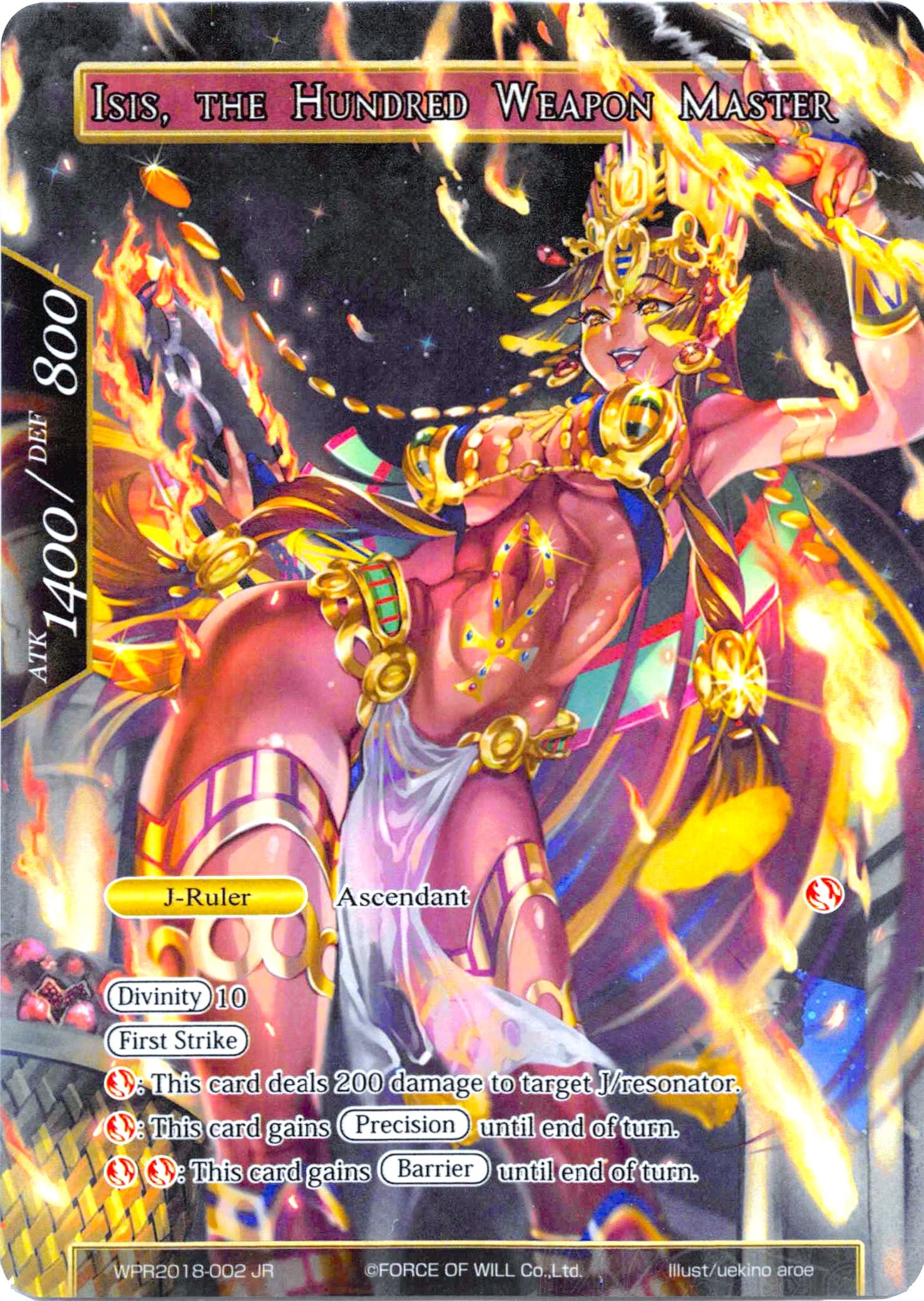 Isis // Isis, the Hundred Weapon Master (WPR2018-002 JR) [Promo Cards] | Jomio and Rueliete's Cards and Comics