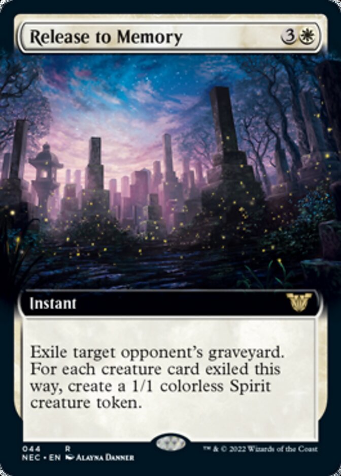 Release to Memory (Extended Art) [Kamigawa: Neon Dynasty Commander] | Jomio and Rueliete's Cards and Comics