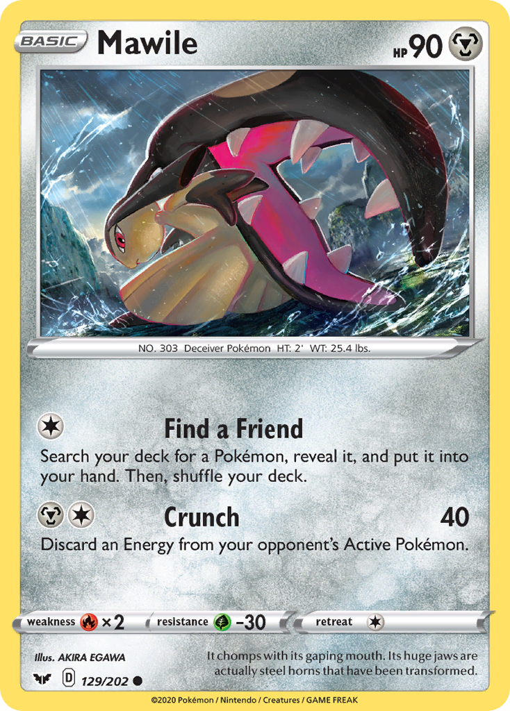 Mawile (129/202) [Sword & Shield: Base Set] | Jomio and Rueliete's Cards and Comics