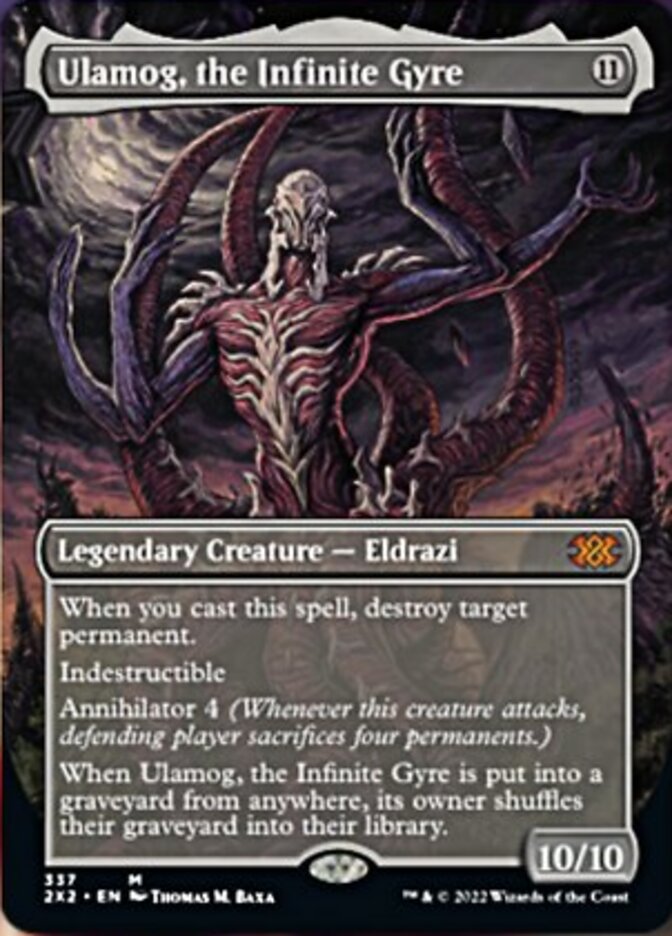 Ulamog, the Infinite Gyre (Borderless Alternate Art) [Double Masters 2022] | Jomio and Rueliete's Cards and Comics