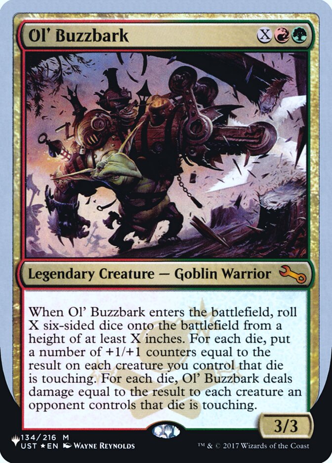 Ol' Buzzbark (Unfinity Foil Edition) [The List] | Jomio and Rueliete's Cards and Comics