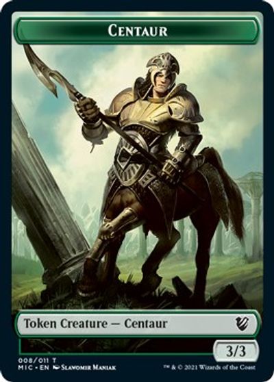 Centaur // Wolf Double-Sided Token [Innistrad: Midnight Hunt Commander Tokens] | Jomio and Rueliete's Cards and Comics