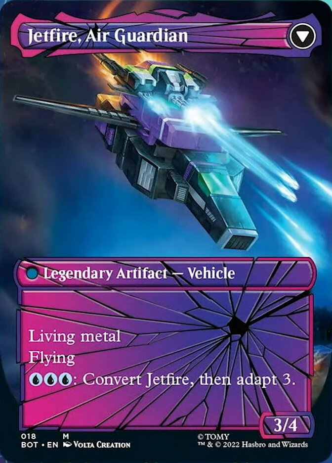 Jetfire, Ingenious Scientist // Jetfire, Air Guardian (Shattered Glass) [Transformers] | Jomio and Rueliete's Cards and Comics
