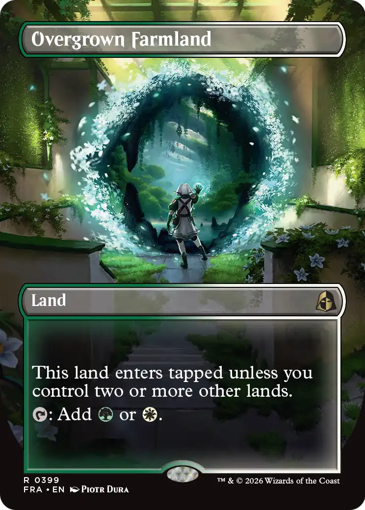 Overgrown Farmland (Borderless) [Reality Fracture] | Jomio and Rueliete's Cards and Comics