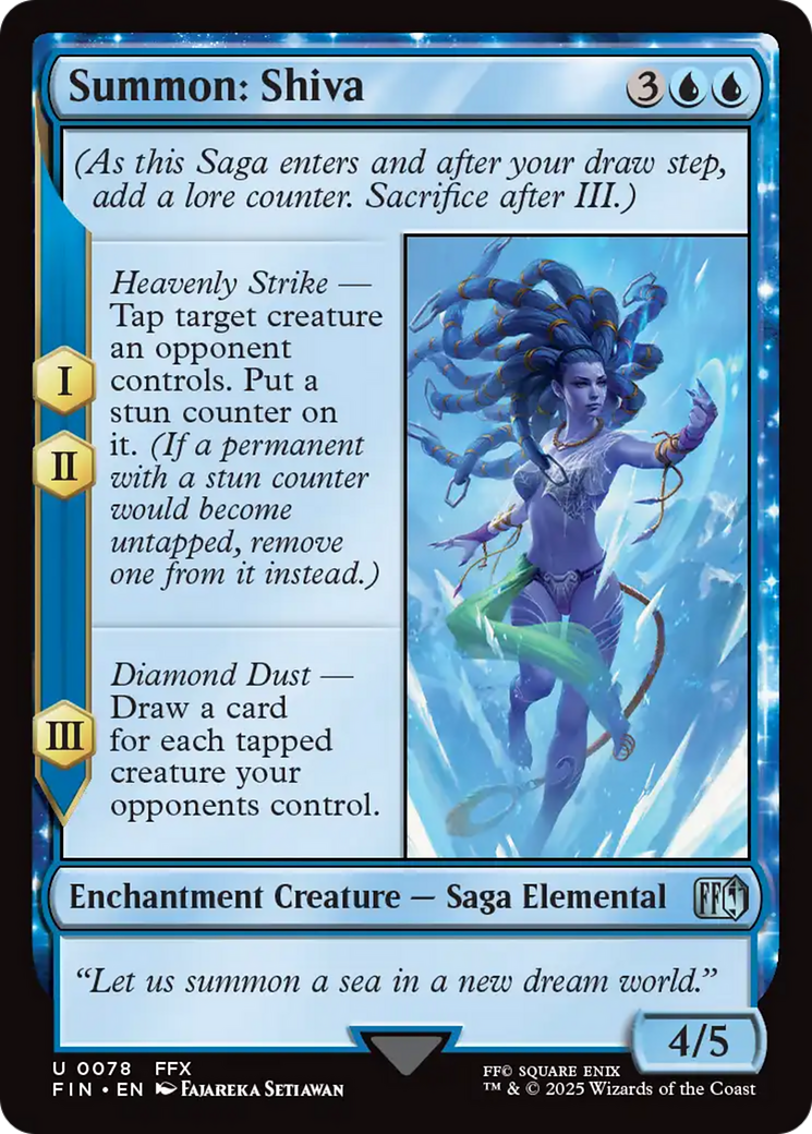 Summon: Shiva [FINAL FANTASY] | Jomio and Rueliete's Cards and Comics