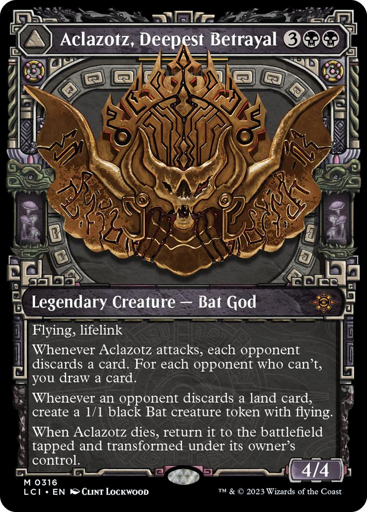 Aclazotz, Deepest Betrayal // Temple of the Dead (Showcase) [The Lost Caverns of Ixalan] | Jomio and Rueliete's Cards and Comics
