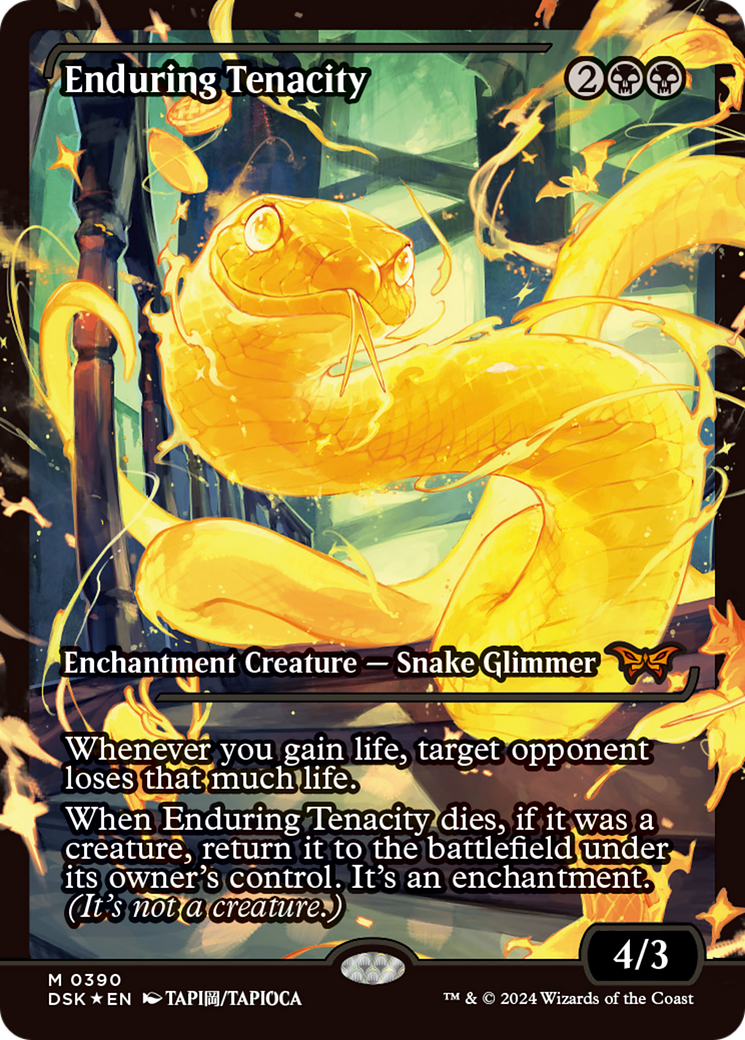 Enduring Tenacity (Japan Showcase) [Duskmourn: House of Horror] | Jomio and Rueliete's Cards and Comics