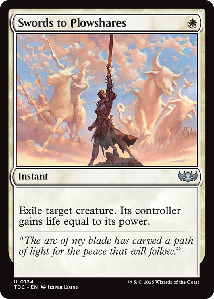 Swords to Plowshares [Tarkir: Dragonstorm Commander] | Jomio and Rueliete's Cards and Comics