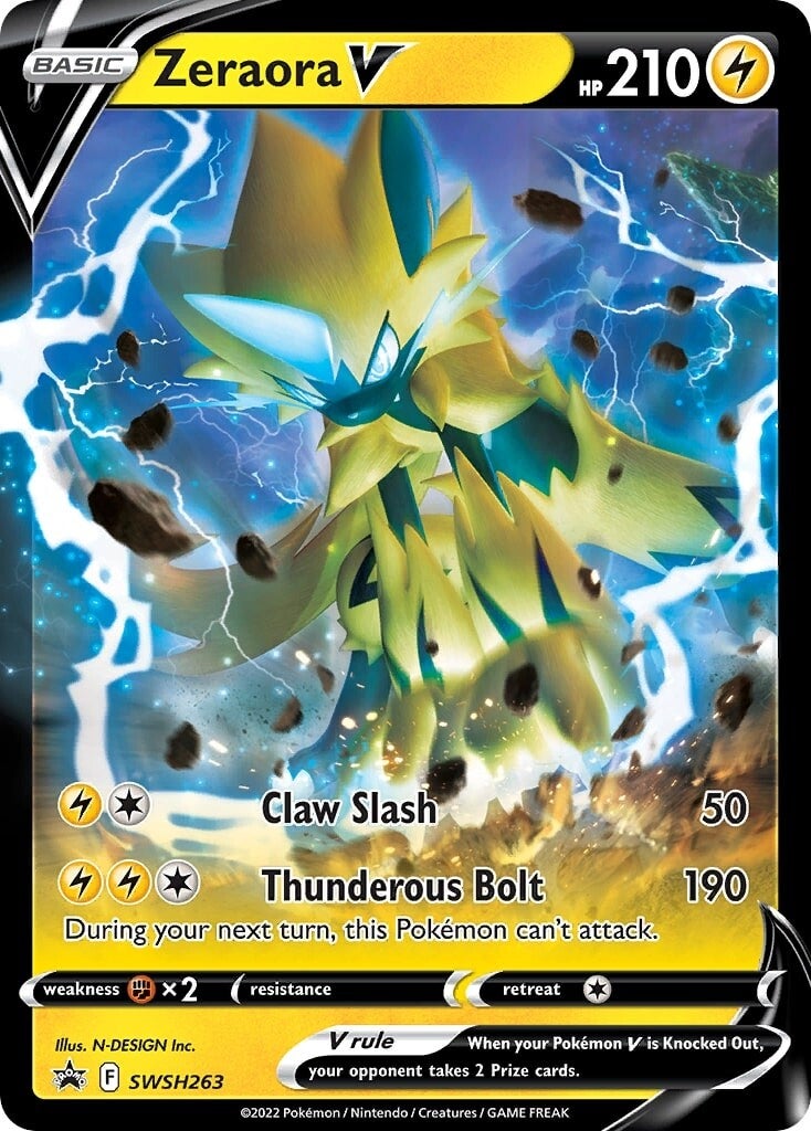Zeraora V (SWSH263) [Sword & Shield: Black Star Promos] | Jomio and Rueliete's Cards and Comics