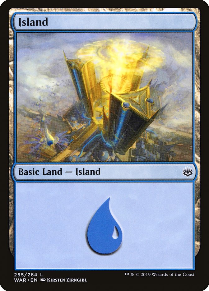 Island (255) [War of the Spark] | Jomio and Rueliete's Cards and Comics