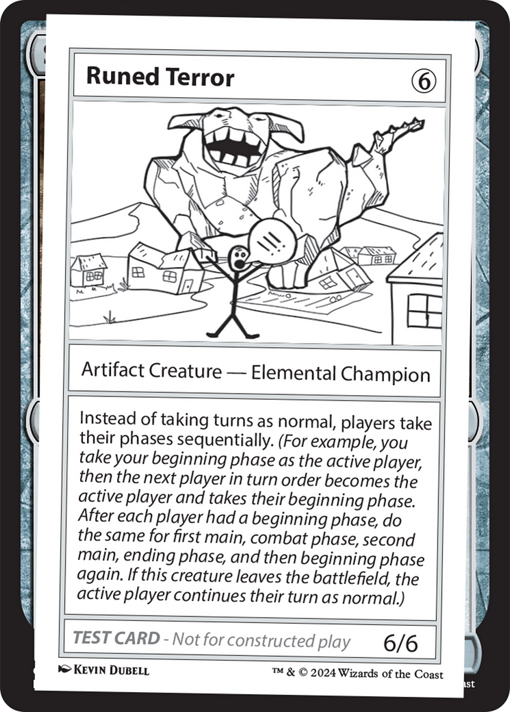 Runed Terror [Mystery Booster 2 Playtest Cards] | Jomio and Rueliete's Cards and Comics