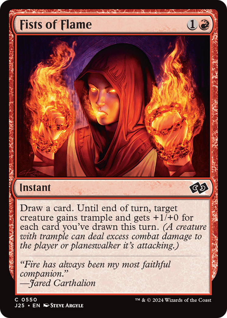 Fists of Flame [Foundations Jumpstart] | Jomio and Rueliete's Cards and Comics