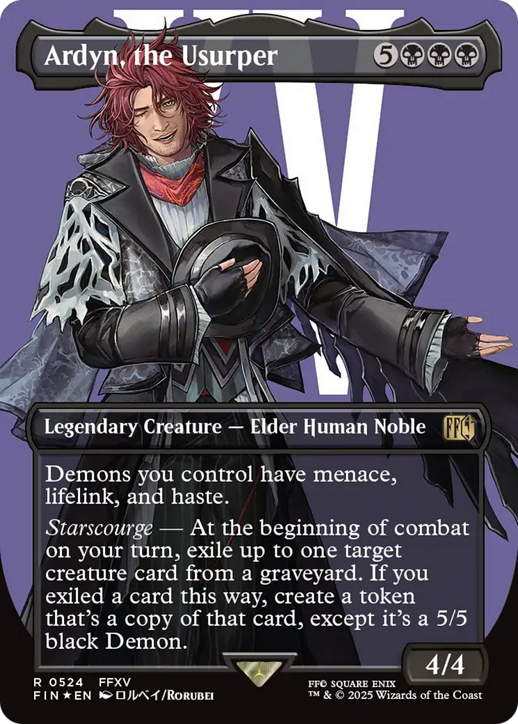 Ardyn, the Usurper (Borderless) (Surge Foil) [FINAL FANTASY] | Jomio and Rueliete's Cards and Comics