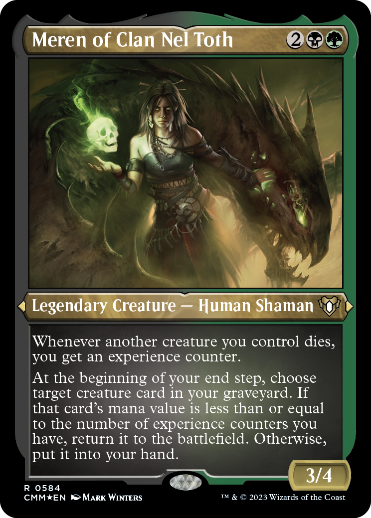 Meren of Clan Nel Toth (Foil Etched) [Commander Masters] | Jomio and Rueliete's Cards and Comics