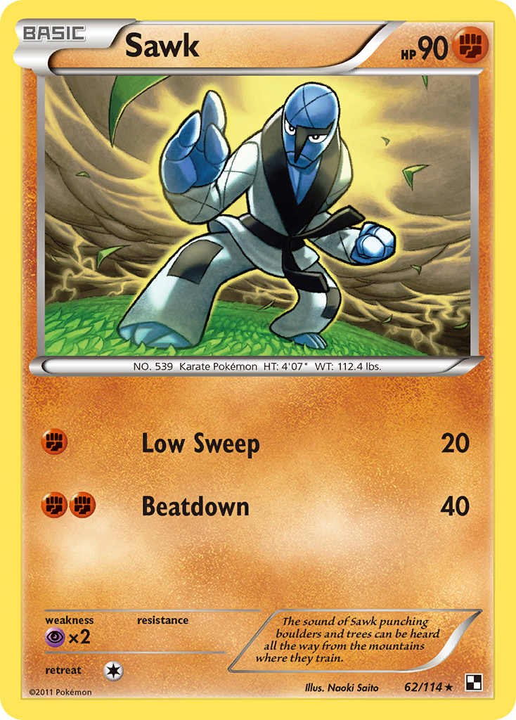 Sawk (62/114) [Black & White: Base Set] | Jomio and Rueliete's Cards and Comics