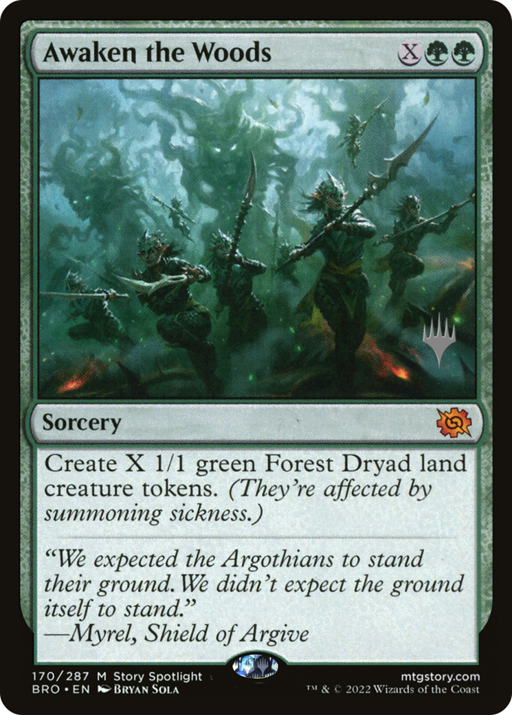 Awaken the Woods (Promo Pack) [The Brothers' War Promos] | Jomio and Rueliete's Cards and Comics