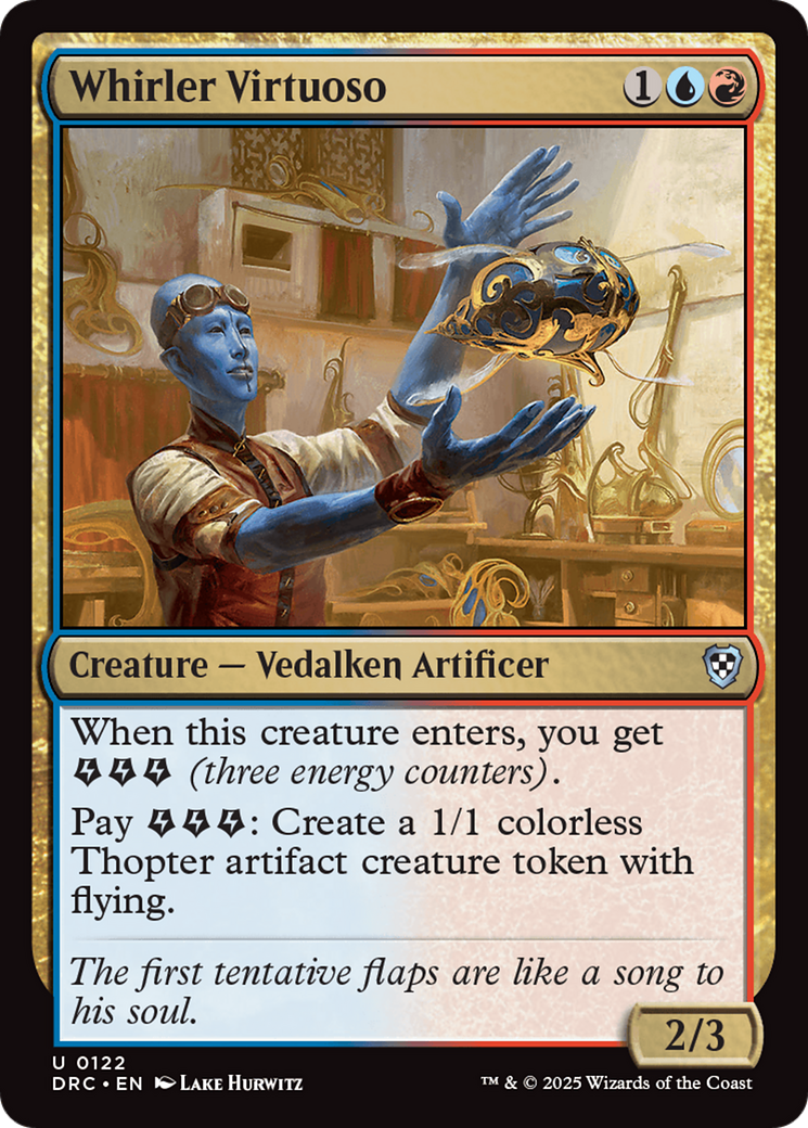 Whirler Virtuoso [Aetherdrift Commander] | Jomio and Rueliete's Cards and Comics