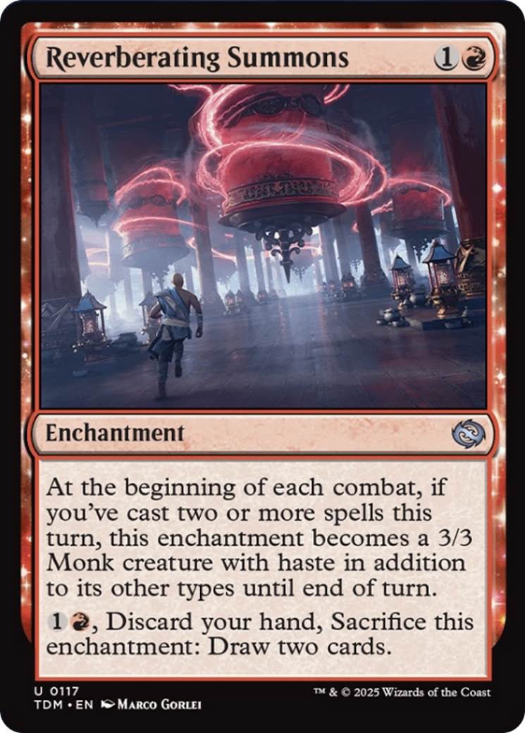 Reverberating Summons [Tarkir: Dragonstorm] | Jomio and Rueliete's Cards and Comics