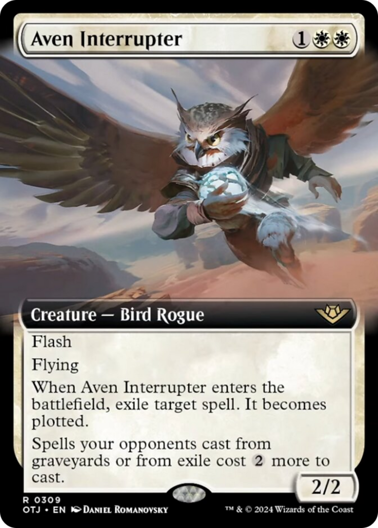 Aven Interrupter (Extended Art) [Outlaws of Thunder Junction] | Jomio and Rueliete's Cards and Comics