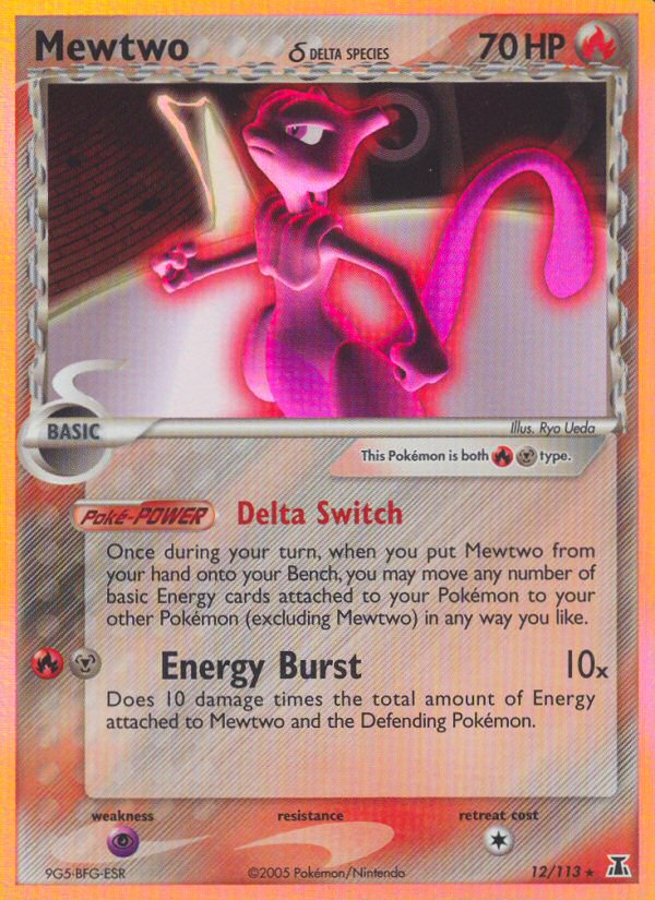 Mewtwo (12/113) (Delta Species) [EX: Delta Species] | Jomio and Rueliete's Cards and Comics