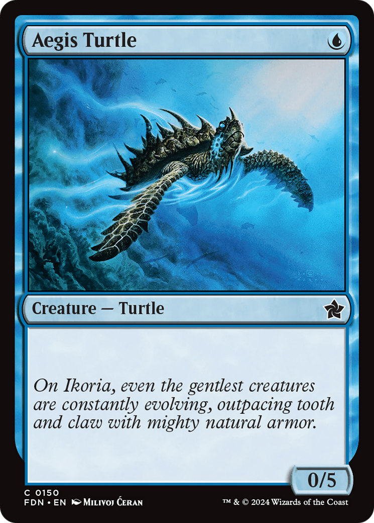 Aegis Turtle [Foundations] | Jomio and Rueliete's Cards and Comics