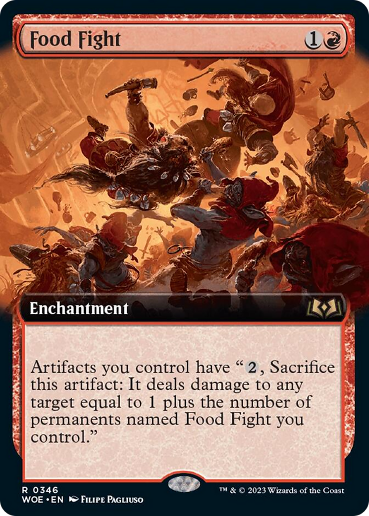 Food Fight (Extended Art) [Wilds of Eldraine] | Jomio and Rueliete's Cards and Comics