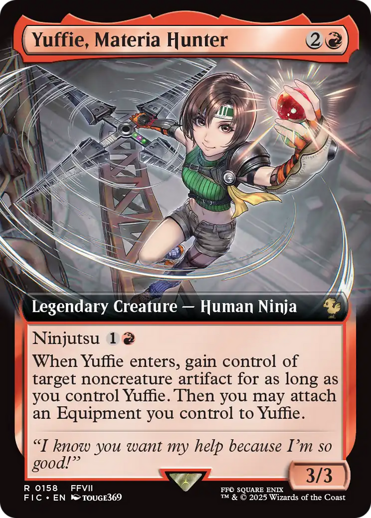 Yuffie, Materia Hunter (Extended Art) [FINAL FANTASY Commander] | Jomio and Rueliete's Cards and Comics