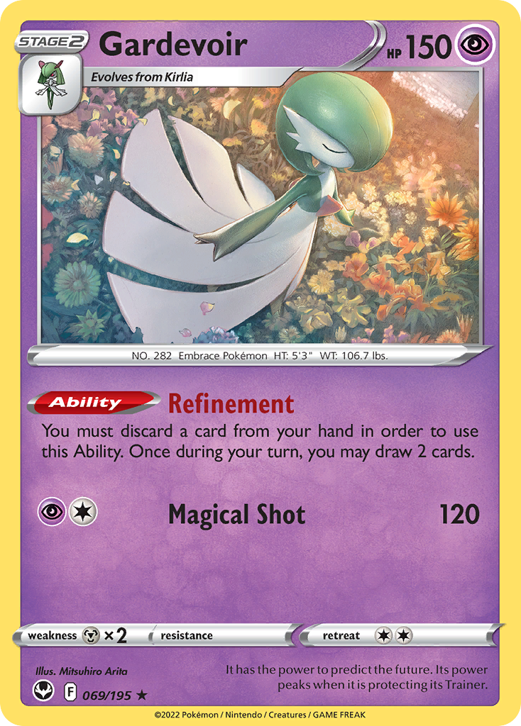 Gardevoir (069/195) (Theme Deck Exclusive) [Sword & Shield: Silver Tempest] | Jomio and Rueliete's Cards and Comics