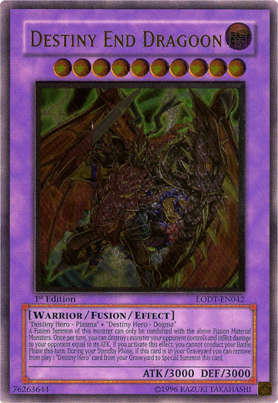 Destiny End Dragoon [LODT-EN042] Ultimate Rare | Jomio and Rueliete's Cards and Comics