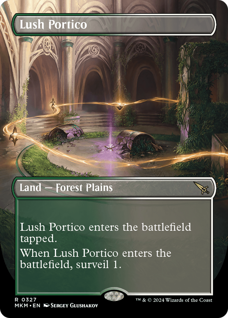 Lush Portico (Borderless) [Murders at Karlov Manor] | Jomio and Rueliete's Cards and Comics