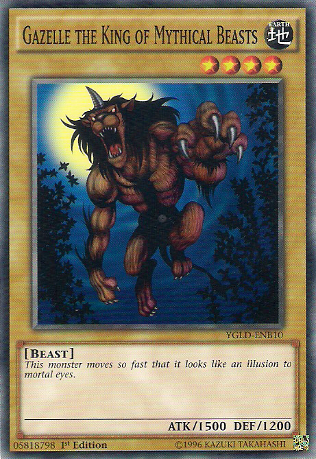 Gazelle the King of Mythical Beasts [YGLD-ENB10] Common | Jomio and Rueliete's Cards and Comics