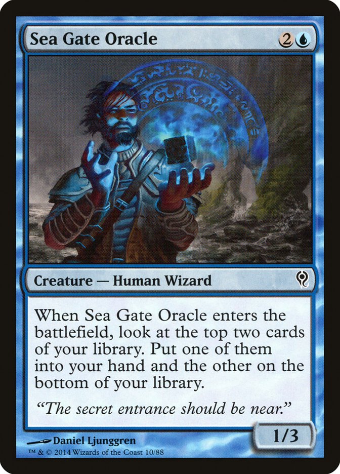 Sea Gate Oracle [Duel Decks: Jace vs. Vraska] | Jomio and Rueliete's Cards and Comics