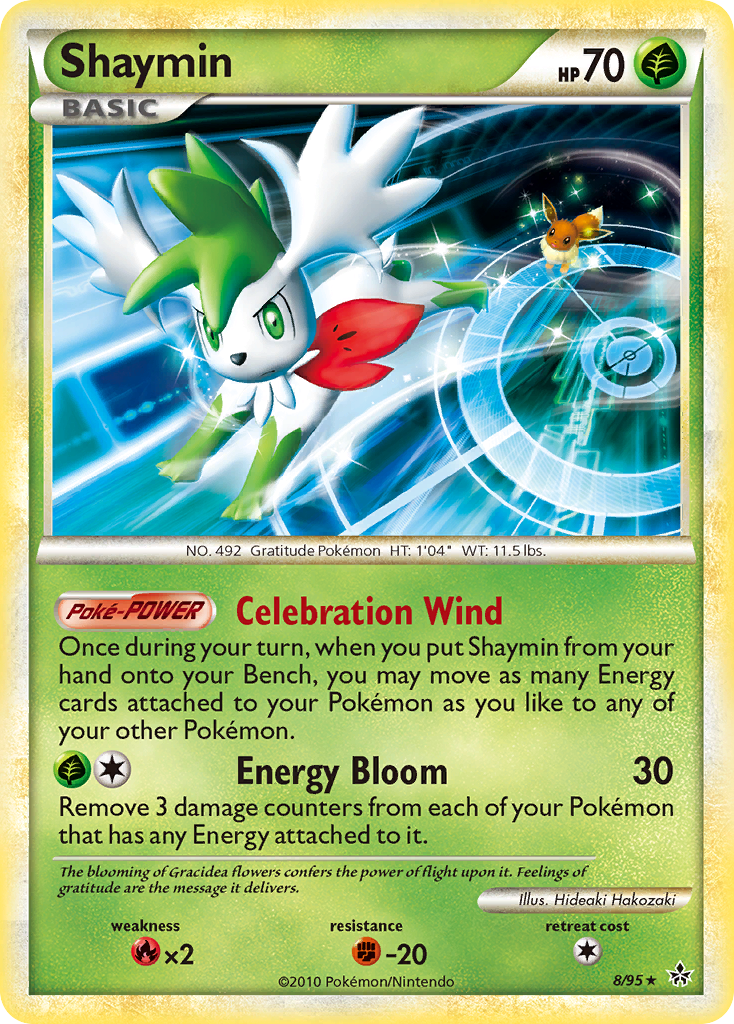 Shaymin (8/95) [HeartGold & SoulSilver: Unleashed] | Jomio and Rueliete's Cards and Comics